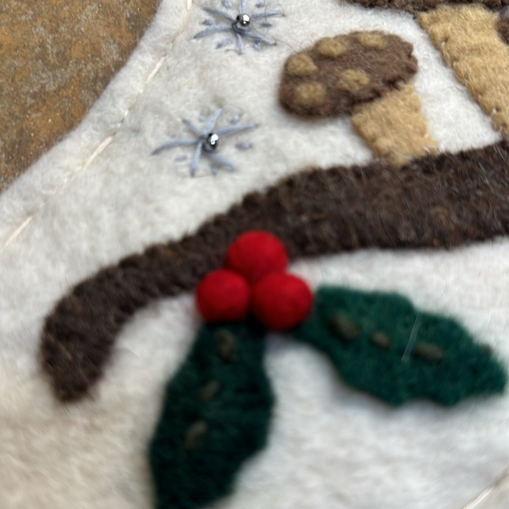 Felted Christmas stockings set of two - Picture 3 of 10